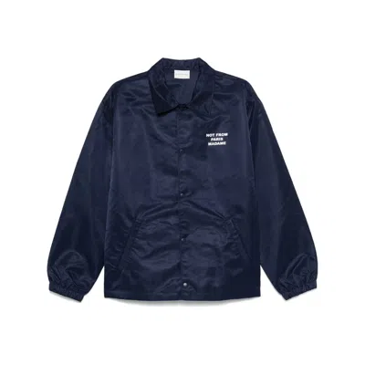 Drôle De Monsieur Nylon Jackets In Blue