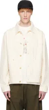 Drôle De Monsieur Off-white 'la Veste Denim Médicis' Denim Jacket In Off White