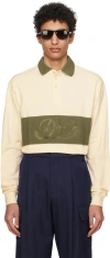 Drôle De Monsieur Off-white 'le Polo Drôle' Polo In Cream