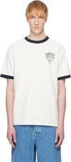 Drôle De Monsieur The Drôle Cup Pique T-shirt In Off White