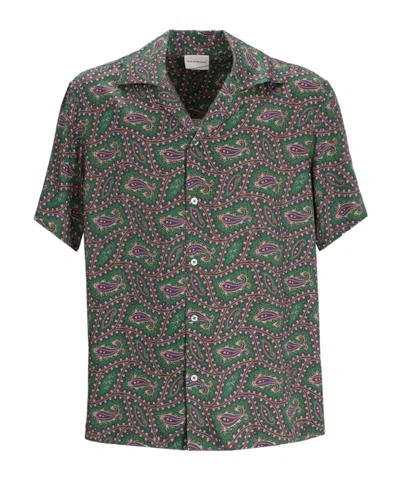 Drôle De Monsieur Paisley-print Short-sleeve Shirt In Multi