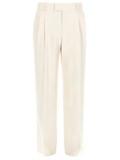 Drôle De Monsieur Golfeur Chevrons Chevron Straight-leg Pants In Neutral