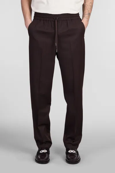 Drôle De Monsieur Pants In Brown Polyester
