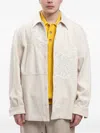 Drôle De Monsieur Patchwork Shirt In Neutral