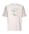 Drôle De Monsieur Pattern Printed T-shirt In White