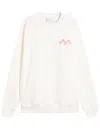 Drôle De Monsieur Embroidered Cotton Sweatshirt In White