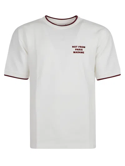 DRÔLE DE MONSIEUR PIQUE` SLOGAN T-SHIRT