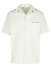 Drôle De Monsieur Drole De Monsieur 'piquee' White Cotton Shirt In White