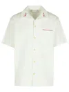 Drôle De Monsieur Drole De Monsieur 'piquee' White Cotton Shirt In White