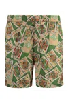 Drôle De Monsieur Drole De Monsieur Le Short Plage Jeu De Cartes In Verde