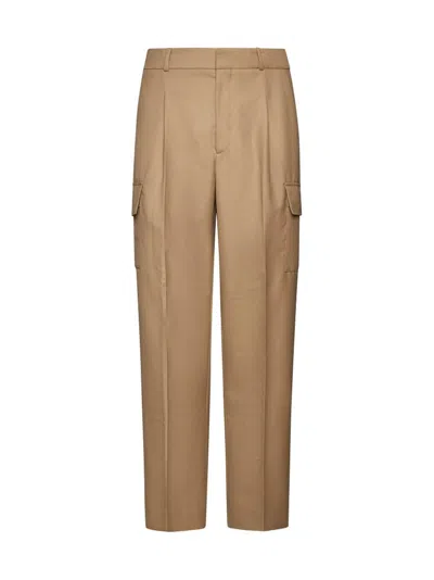 Drôle De Monsieur Pleated Trousers In Beige