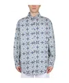 Drôle De Monsieur Printed Long-sleeved Shirt In White