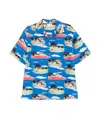 Drôle De Monsieur Printed Shirt In Blue