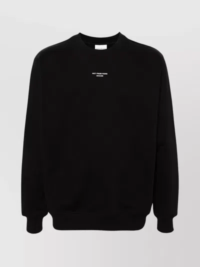 DRÔLE DE MONSIEUR PRINTED SLOGAN CREW NECK SWEATER