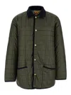 Drôle De Monsieur 'la Veste Matelassée' Green Reversible Jacket With Embroidered Logo On The Front In Green