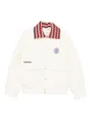 Drôle De Monsieur Quilted Logo-patch Bomber Jacket In White