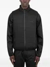 Drôle De Monsieur Quilted Zip-front Jacket In Black