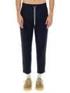 Drôle De Monsieur Elastic Waistband Cropped Cargo Trousers