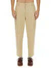 Drôle De Monsieur Cropped Pants In Neutrals
