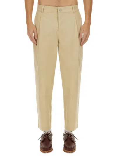 DRÔLE DE MONSIEUR DRÔLE DE MONSIEUR RELAXED FIT CROPPED PANTS WITH TAPERED LEG