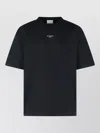 Drôle De Monsieur Black Classic Nfpm T-shirt With Logo Print In Cotton Blend Man In Black