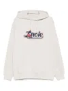 Drôle De Monsieur Rose-embellished Hoodie In Gray