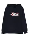 Drôle De Monsieur Rose Logo Hoodie In Blue