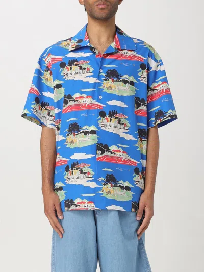 DRÔLE DE MONSIEUR SHIRT DRÔLE DE MONSIEUR MEN COLOR BLUE,G64204009