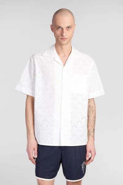 Drôle De Monsieur Shirt In White Cotton