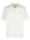 Drôle De Monsieur Drole De Monsieur 'piquee' White Cotton Shirt In White