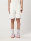 Drôle De Monsieur Textured Shorts Featuring Pockets In White