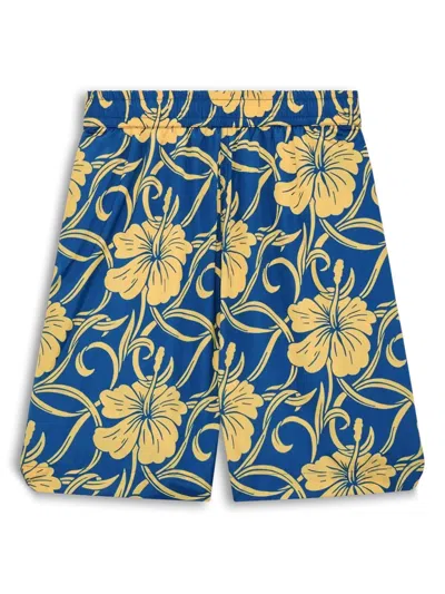 Drôle De Monsieur Short Plage Hibiscus In Multi