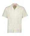 Drôle De Monsieur Short Sleeve Shirt In White
