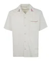 Drôle De Monsieur Embroidered Collar Shirt In White