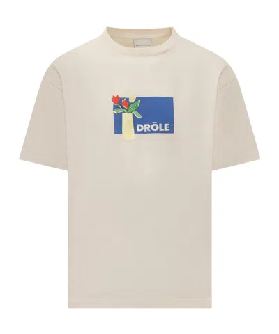 Drôle De Monsieur Short-sleeved T-shirt In Nude