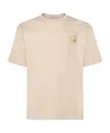 Drôle De Monsieur Logo-embroidered T-shirt In Nude