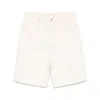Drôle De Monsieur Light Beige Shorts With Button Fly