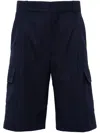 Drôle De Monsieur Drole De Monsieur Le Short Cargo Laine In Blue
