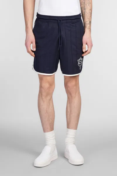 DRÔLE DE MONSIEUR SHORTS IN BLUE POLYESTER
