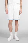 Drôle De Monsieur Textured Shorts Featuring Pockets In White