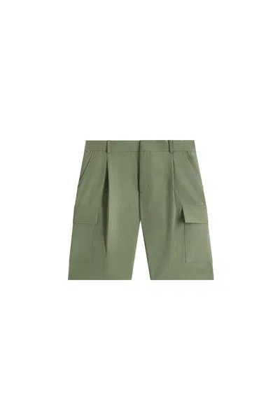Drôle De Monsieur Khaki 'le Short Cargo Laine' Shorts In Kk Kaki