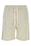 Drôle De Monsieur Cotton Blend Shorts With Drawstring