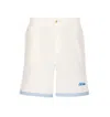 Drôle De Monsieur Textured Shorts Featuring Pockets In White