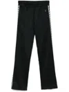 Drôle De Monsieur Side-stripe Track Pants In Black