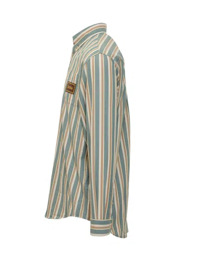Drôle De Monsieur Drole De Monsieur Sleeves Cut Shirt With Pocket In Brown