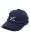 Drôle De Monsieur Drole De Monsieurblue Cotton Twill Hat In Blue