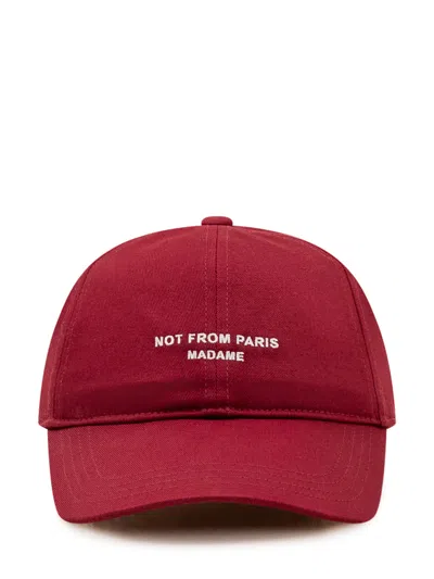 Drôle De Monsieur Drole De Monsieur Slogan Cap - Mini Fit In Wine