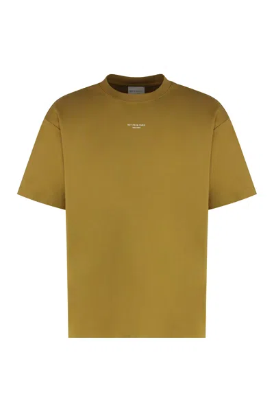 DRÔLE DE MONSIEUR SLOGAN CLASSIQUE COTTON CREW-NECK T-SHIRT
