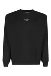 Drôle De Monsieur 'le Slogan Classique' Black Crewneck Sweatshirt With Contrasting Print