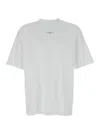 Drôle De Monsieur 'slogan Classique' White Classic T-shirt With Logo Print In White